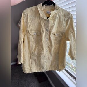 Yellow Denim Jacket size XL
